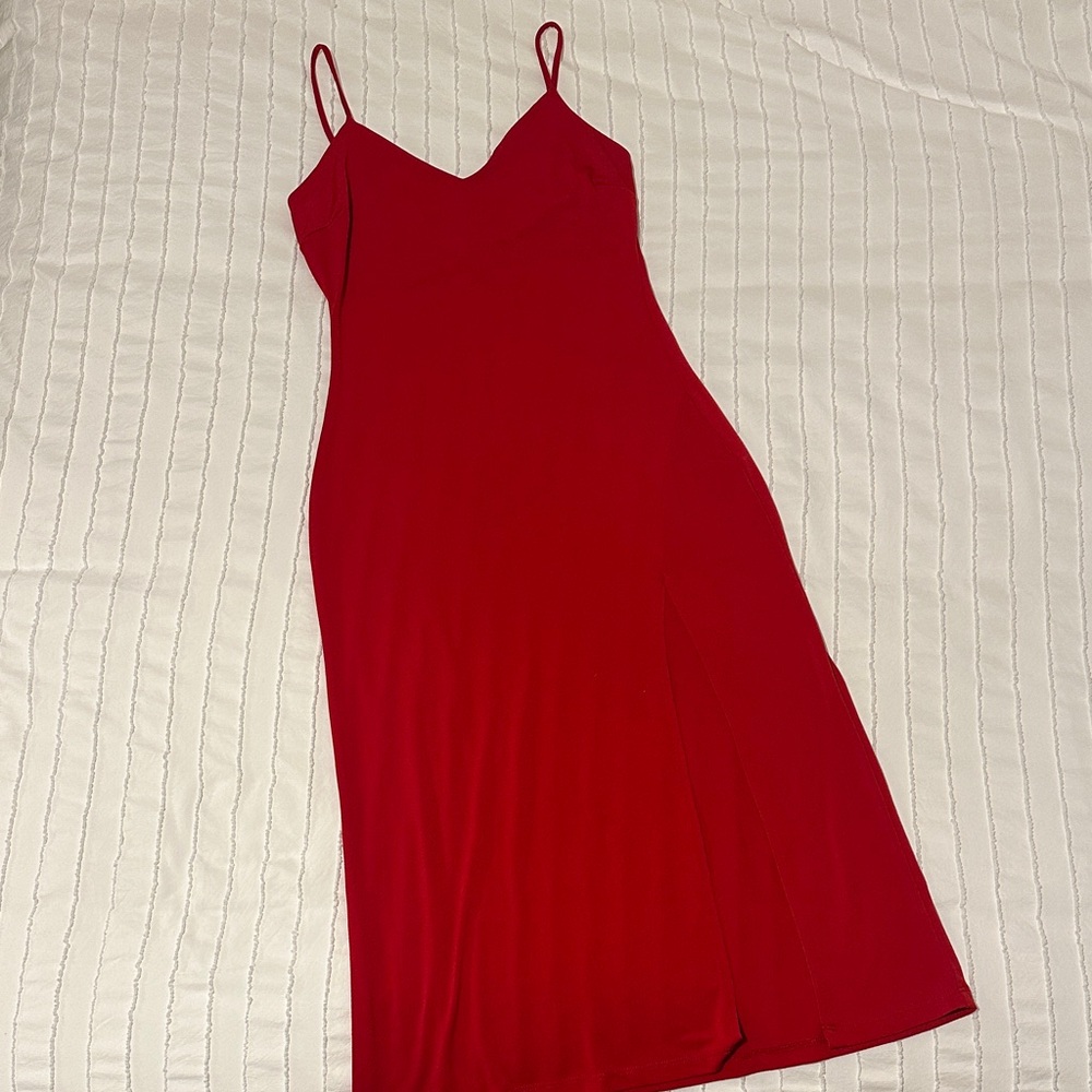 Medium Red Spaghetti Strap Dress